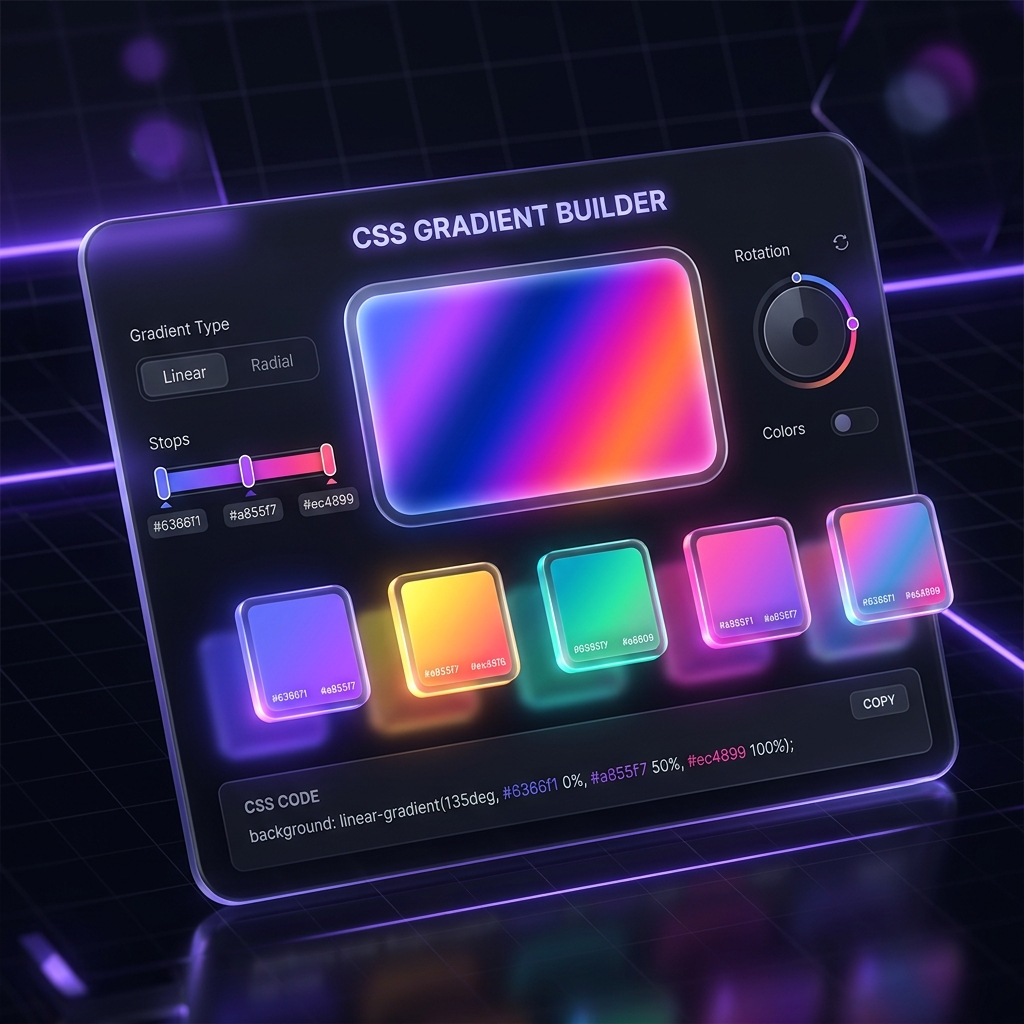 CSS Gradient Builder interface preview