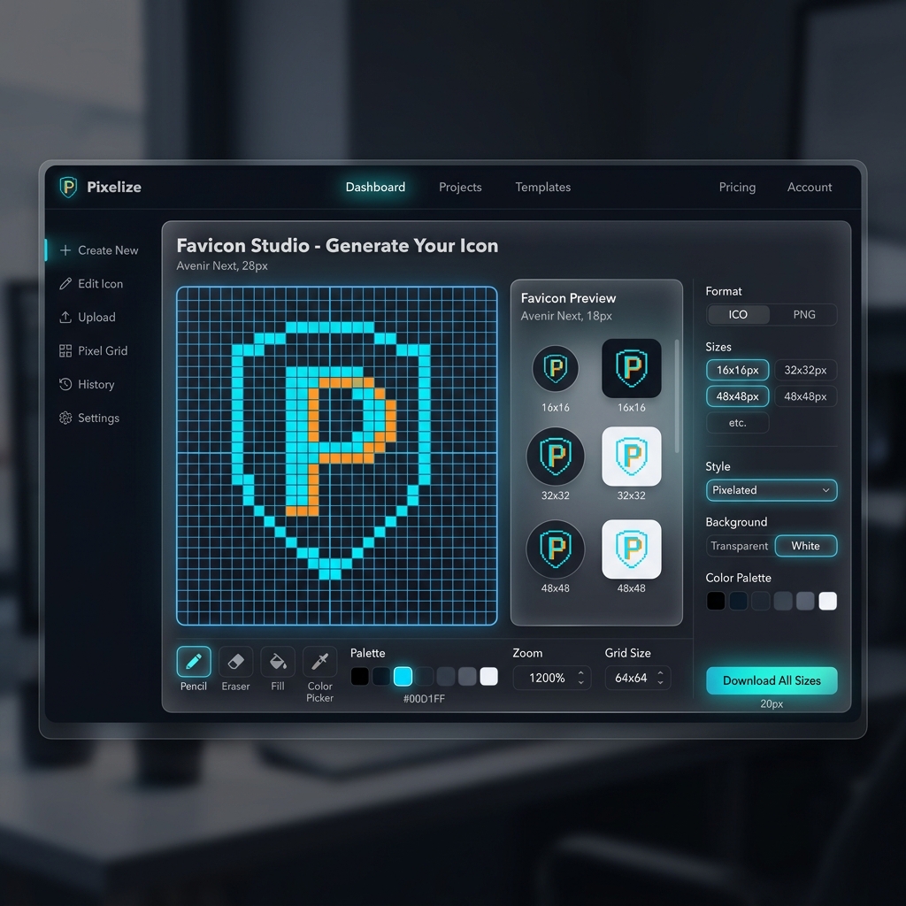 Favicon Generator interface preview