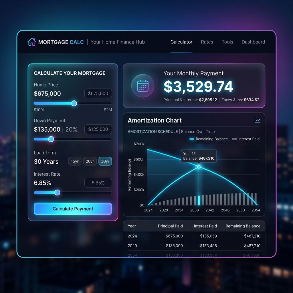 Mortgage Calculator interface preview