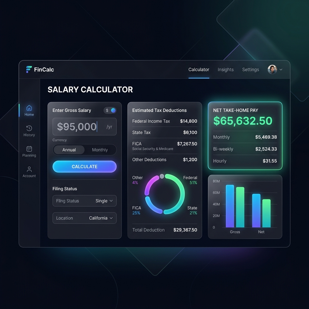 Salary Calculator interface preview